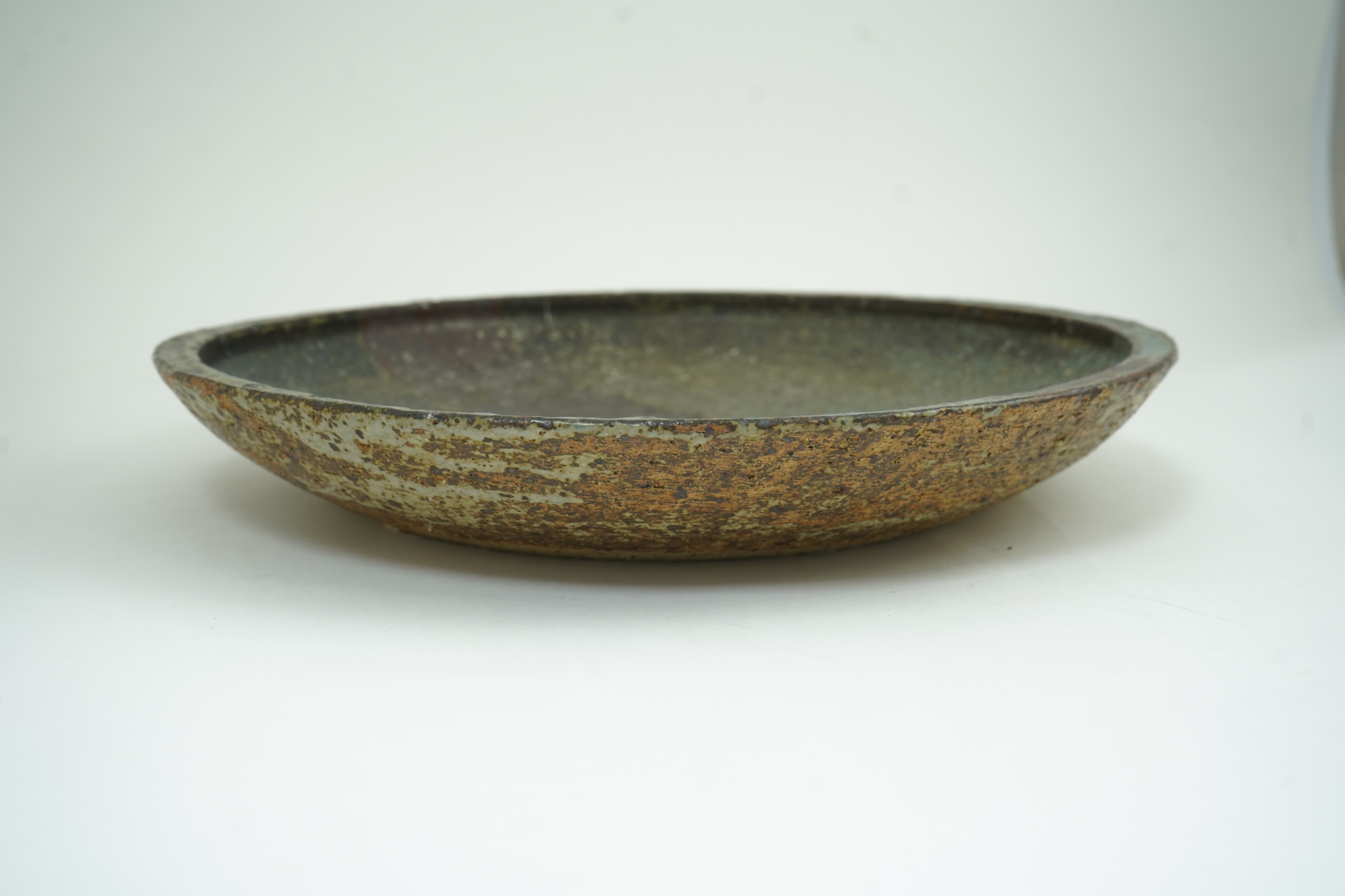 Derek Davis (1926-2008): A large stoneware charger